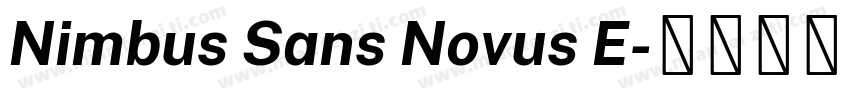 Nimbus Sans Novus E字体转换